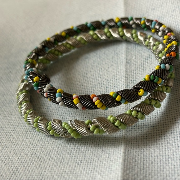 Colorful Beaded Bangles - Picture 3 of 4